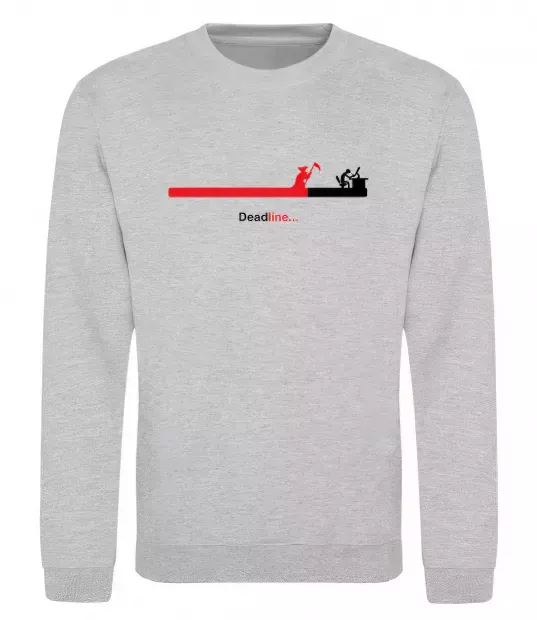 Свитшот Deadline Серый меланж фото