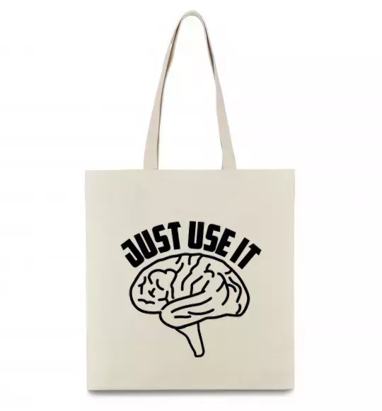 Еко-сумка Just use it Бежевий фото