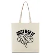 Еко-сумка Just use it Бежевий Еко-сумка Just use it Бежевий фото