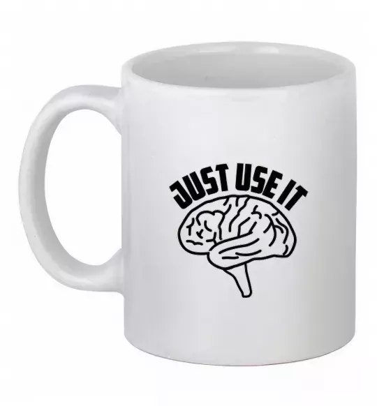 Чашка керамическая Just use it Белый фото
