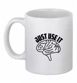 Чашка керамічна Just use it Білий фото