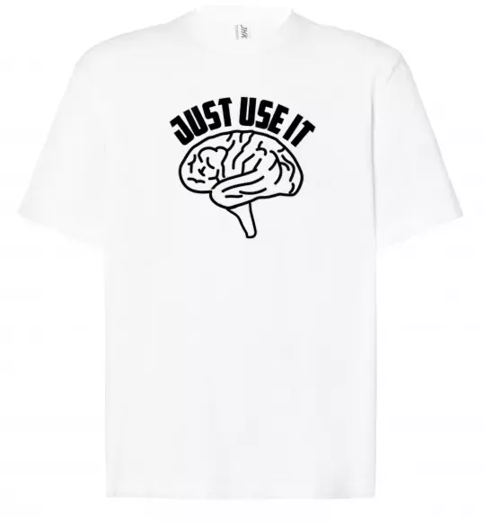 Футболка Оверсайз Just use it Білий фото