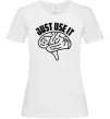 Жіноча футболка Just use it Білий фото