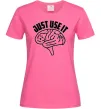 Жіноча футболка Just use it Яскраво-рожевий фото