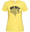 Жіноча футболка Just use it Лимонний фото