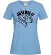 Жіноча футболка Just use it Блакитний фото