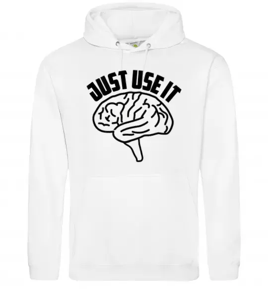 Жіноча толстовка (худі) Just use it Білий фото