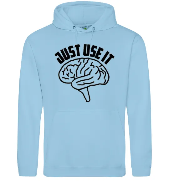 Женская толстовка (худи) Just use it Голубой фото
