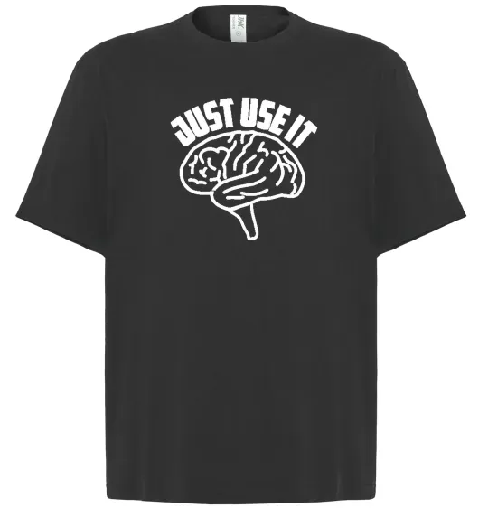 Футболка Оверсайз Just use it Чорний фото