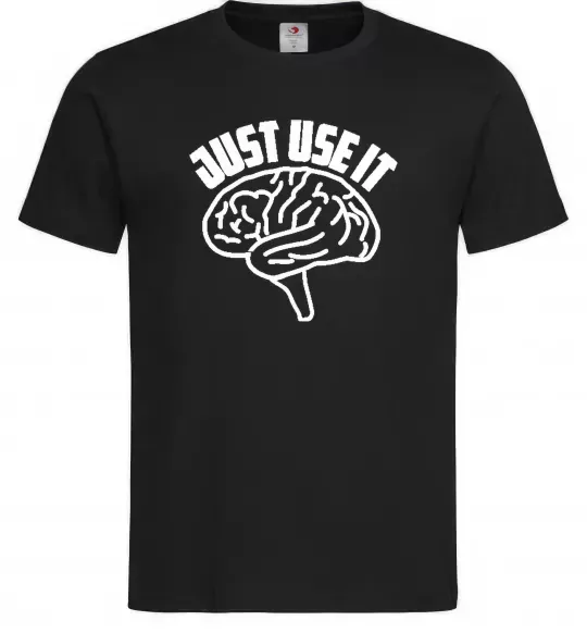 Мужская футболка Just use it Черный фото