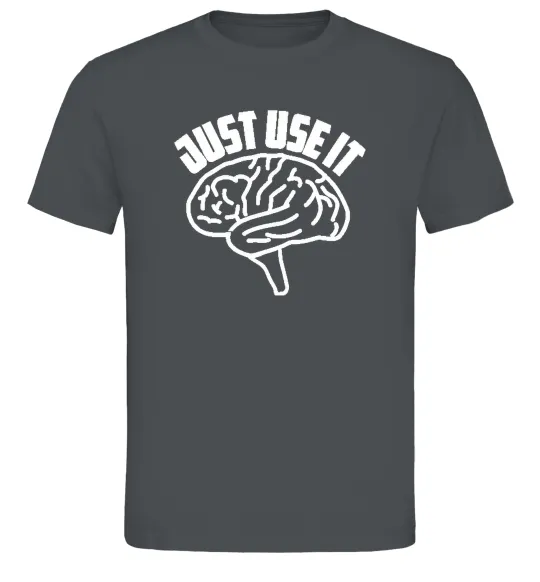 Мужская футболка Just use it Графит фото