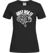 Жіноча футболка Just use it Чорний фото