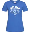 Жіноча футболка Just use it Яскраво-синій фото