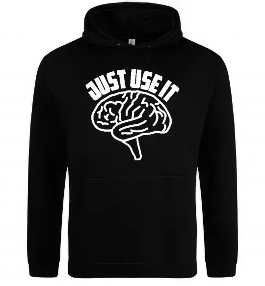 Жіноча толстовка (худі) Just use it Чорний фото