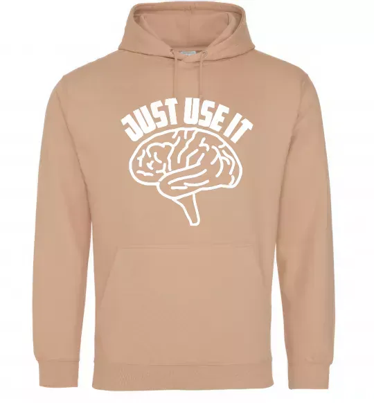 Жіноча толстовка (худі) Just use it Пісочний фото