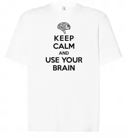 Футболка Оверсайз Keep Calm And Say Cheese Белый фото