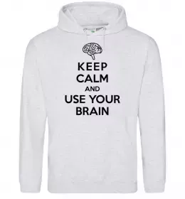 Жіноча толстовка (худі) Ваш принт Сірий меланж фото