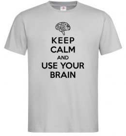 Мужская футболка Keep Calm use your brain