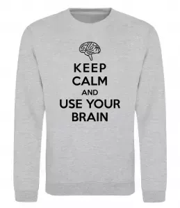 Свитшот Keep calm and drive Honda Серый меланж фото