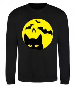 Світшот Луна_ кот Чорний фото