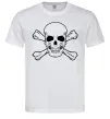 Чоловіча футболка Пиратский череп Білий Чоловіча футболка Пиратский череп Білий фото