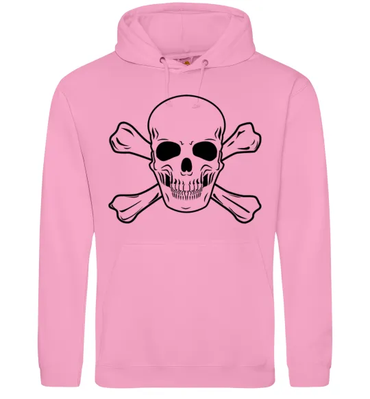Чоловіча толстовка (худі) Пиратский череп Рожевий фото