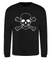 Свитшот Пиратский череп Черный фото