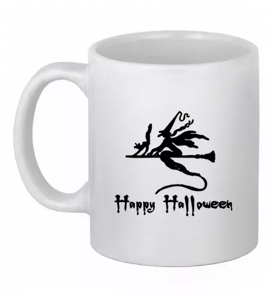 Чашка керамічна Ведьма Білий фото
