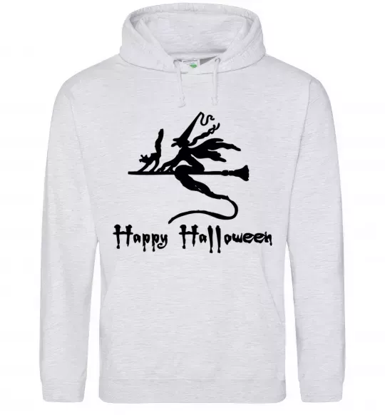 Жіноча толстовка (худі) Ведьма Сірий меланж фото