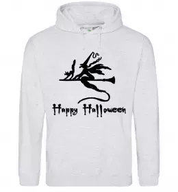 Женская толстовка (худи) Ведьма Серый меланж фото