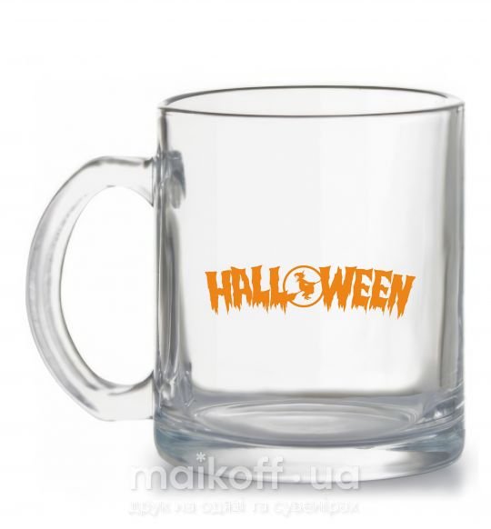 Чашка стеклянная Halloween Прозрачный фото