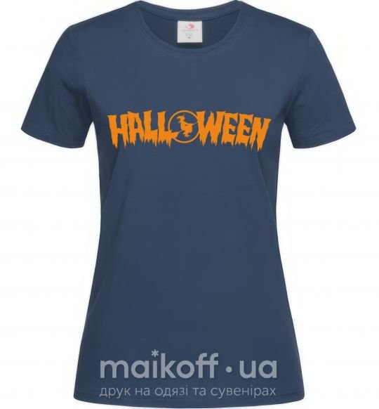 Женская футболка Halloween Темно-синий фото