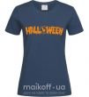 Женская футболка Halloween Темно-синий фото