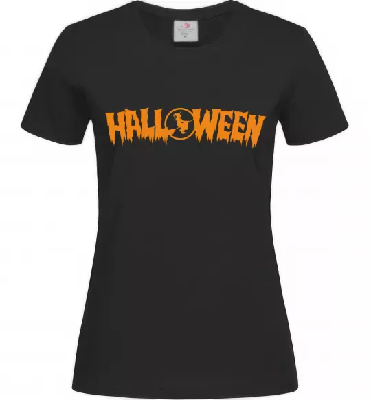 Женская футболка Halloween Черный фото