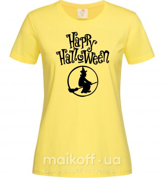 Жіноча футболка Halloween Ведьма Лимонний фото