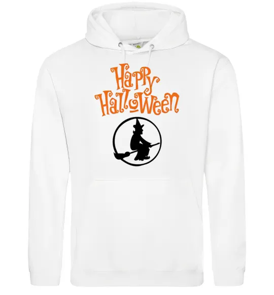 Женская толстовка (худи) Halloween Відьма Белый фото