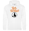 Женская толстовка (худи) Halloween Відьма Белый фото