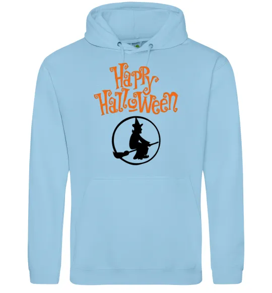 Женская толстовка (худи) Halloween Відьма Голубой фото