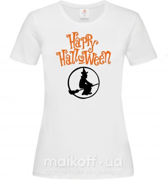 Женская футболка Halloween Ведьма Белый фото