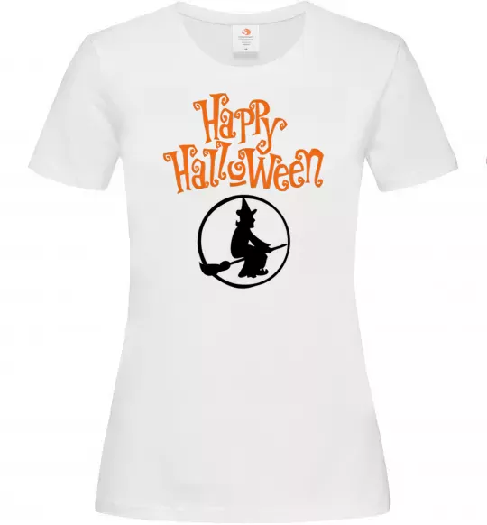 Женская футболка Halloween Відьма Белый фото