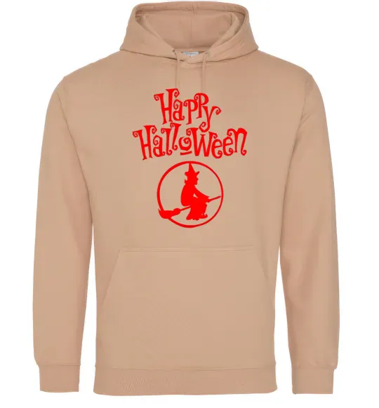 Женская толстовка (худи) Halloween Відьма Песочный фото