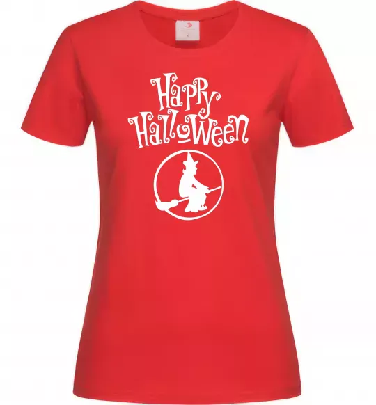 Женская футболка Halloween Відьма Красный фото