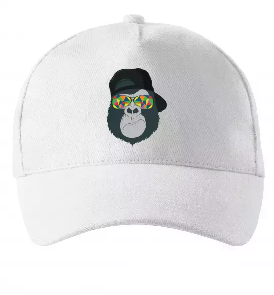 Кепка Monkey in glass Белый фото
