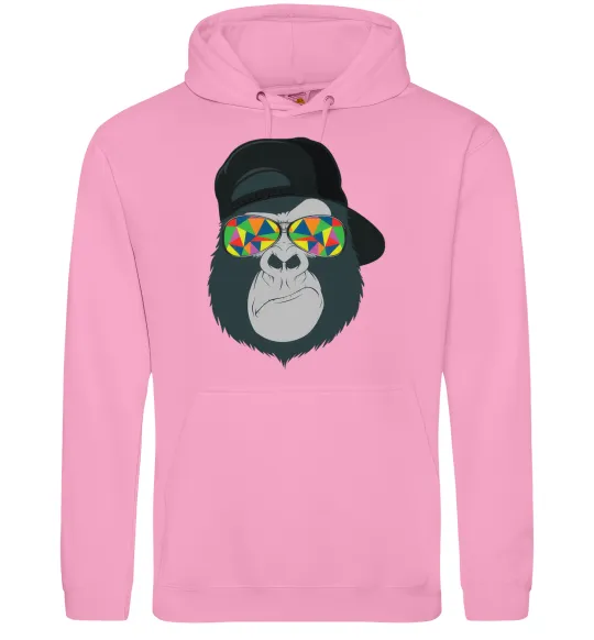 Жіноча толстовка (худі) Monkey in glass Рожевий фото