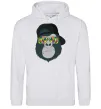 Жіноча толстовка (худі) Monkey in glass Сірий меланж фото