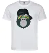 Мужская футболка Monkey in glass Белый фото