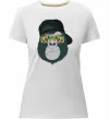 Жіноча преміум футболка Monkey in glass Білий фото