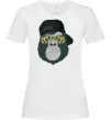 Женская футболка Monkey in glass Белый фото