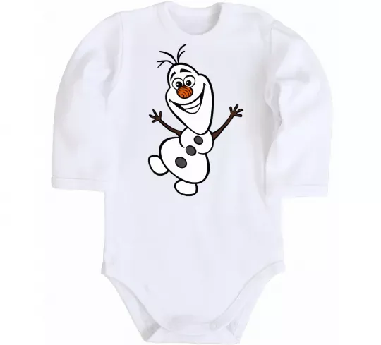 Детский боди Олаф Белый фото
