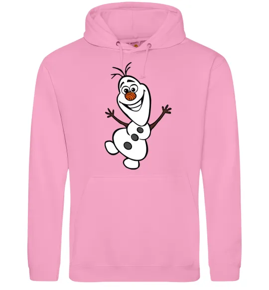 Мужская толстовка (худи) Олаф Розовый фото